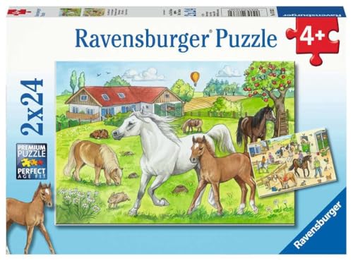 Ravensburger Tiere Puzle Infantil 07833 en el Patio de Caballos – Puzzle para niños a Partir de 4...