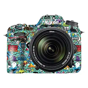 WRAPTURE. Vinyl Premium Dslr Camera Scratchproof Protective Skin For Nikon D7500 - No Residue Removal, Bubble Free, Scratch Resistant, Stretchable, Hd Quality Printed - Hdcs-Nikon-D7500 (Design 03)