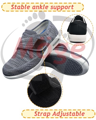 Men's Slip-On Loafers for Swollen Feet | Lightweight Canvas Walking Shoes with Memory Foam | Comfortable Casual Driving Slippers2