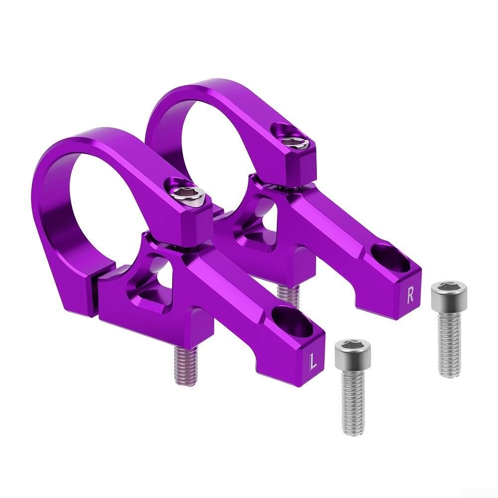 Direct Mount Stem Mountain Bike, 31.8mm Bar Clamp for Dual Crown Forks, DH MTB Component Racing Bicycle Parts for Downhill, All Mountain(Purple)