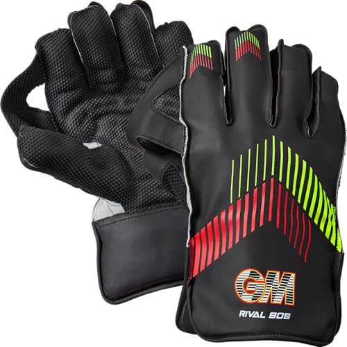 Gants de Gardien de guichet de Cricket GM Rival 909 Gants de Protection Dos PU Paume Néoprène