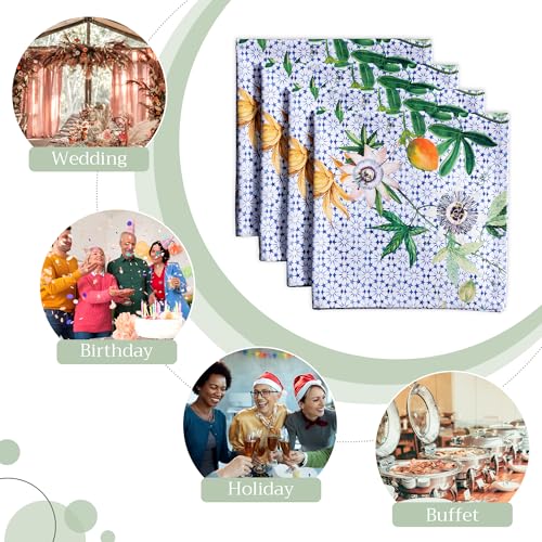 Serviettes de table 100% coton de qualité supérieure par Maison d'Hermine