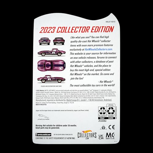 Image of Hot Wheels Collector Edition | Premium Die-Cast Metal Car for Kids & Collectors | Rare One-Time Release Model for Boys | No Restock Limited Edition (Jaguar Light Weight E-Type (2023))