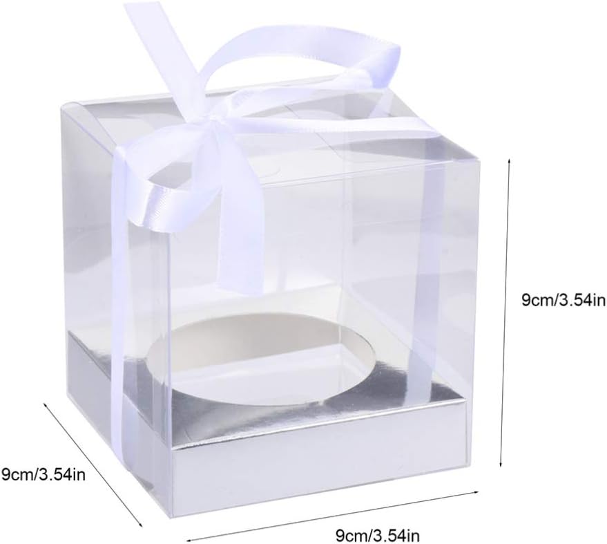 DOITOOL Pcs 1 Cake Box Food Wrapping Bags Mini Cake Dome Storage Cubes with Lid Clear Cake Bakery Packaging Food Storage Cases Cake Stand Clear Candy Bags Pvc Baby Macaron Carrier Box