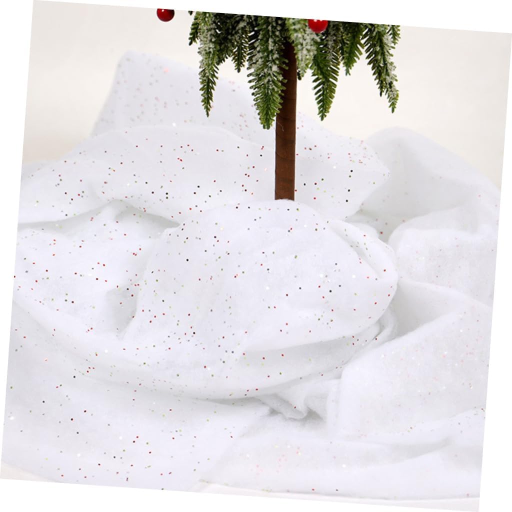 Christmas Fake Snow Blanket 92x154cm Decorative Cotton Snow Mat Artificial Decor for Holiday Party Christmas Tree Winter Scene Decoration