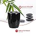 Home Basics 4-Piece Bathroom Accessory Set, Includes Soap/Lotion Dispenser, Toothbrush and Toothpaste Holder, Soap Dish, and Tumbler, Black