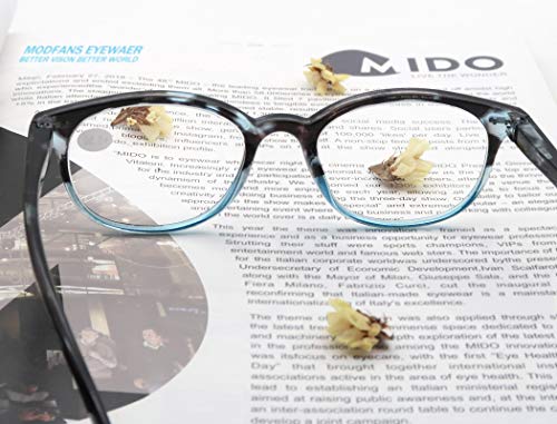Modfans Reading Glasses 2.0 Women 3 Pack Spring Hinge Fashion Round Stylish For Reading With Pouch #TOP4