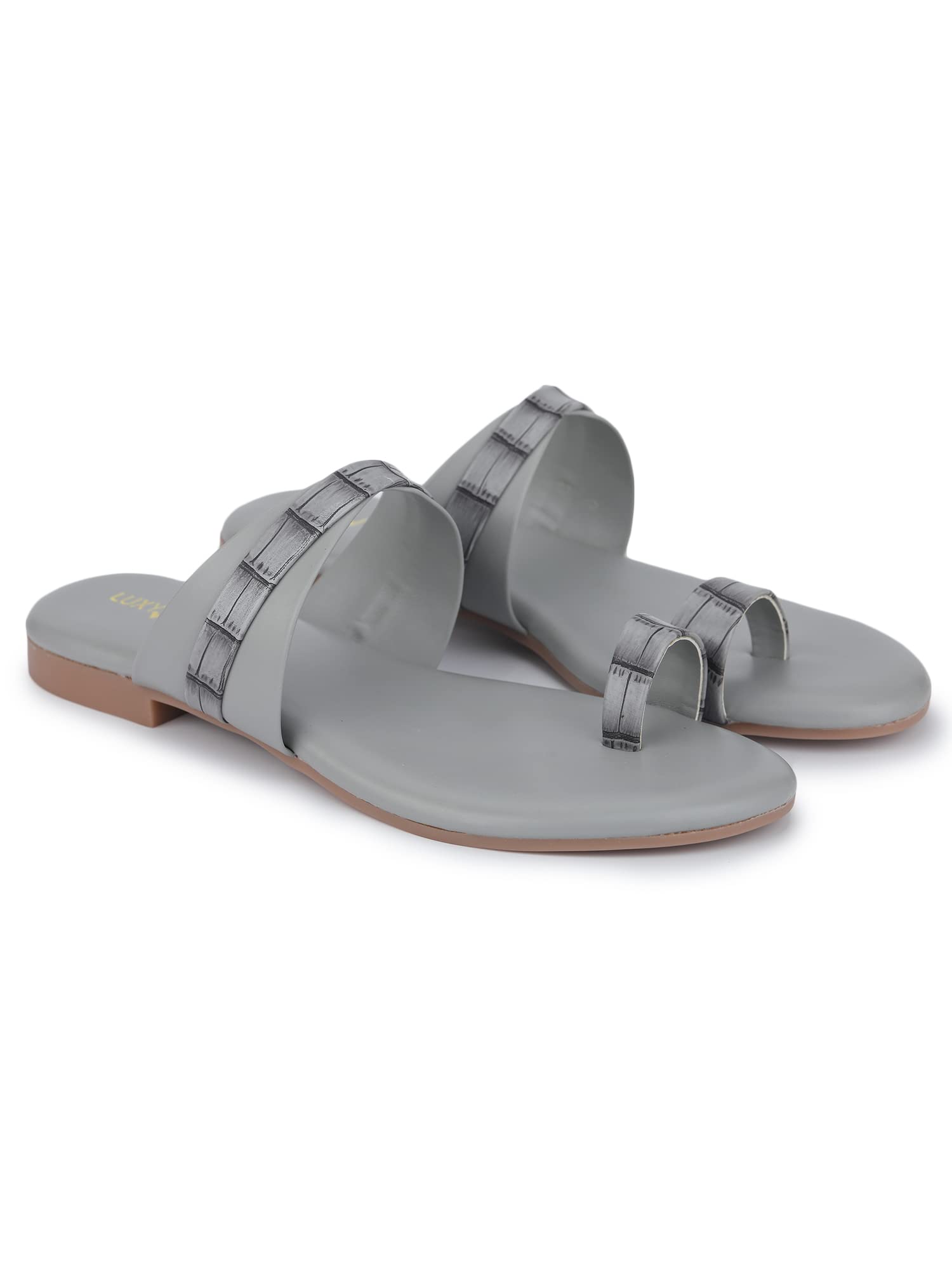 Luxyfeel Womens Solid One Toe Flats, Grey (B0BC35T21N) Amazon Price History, Amazon Price Tracker