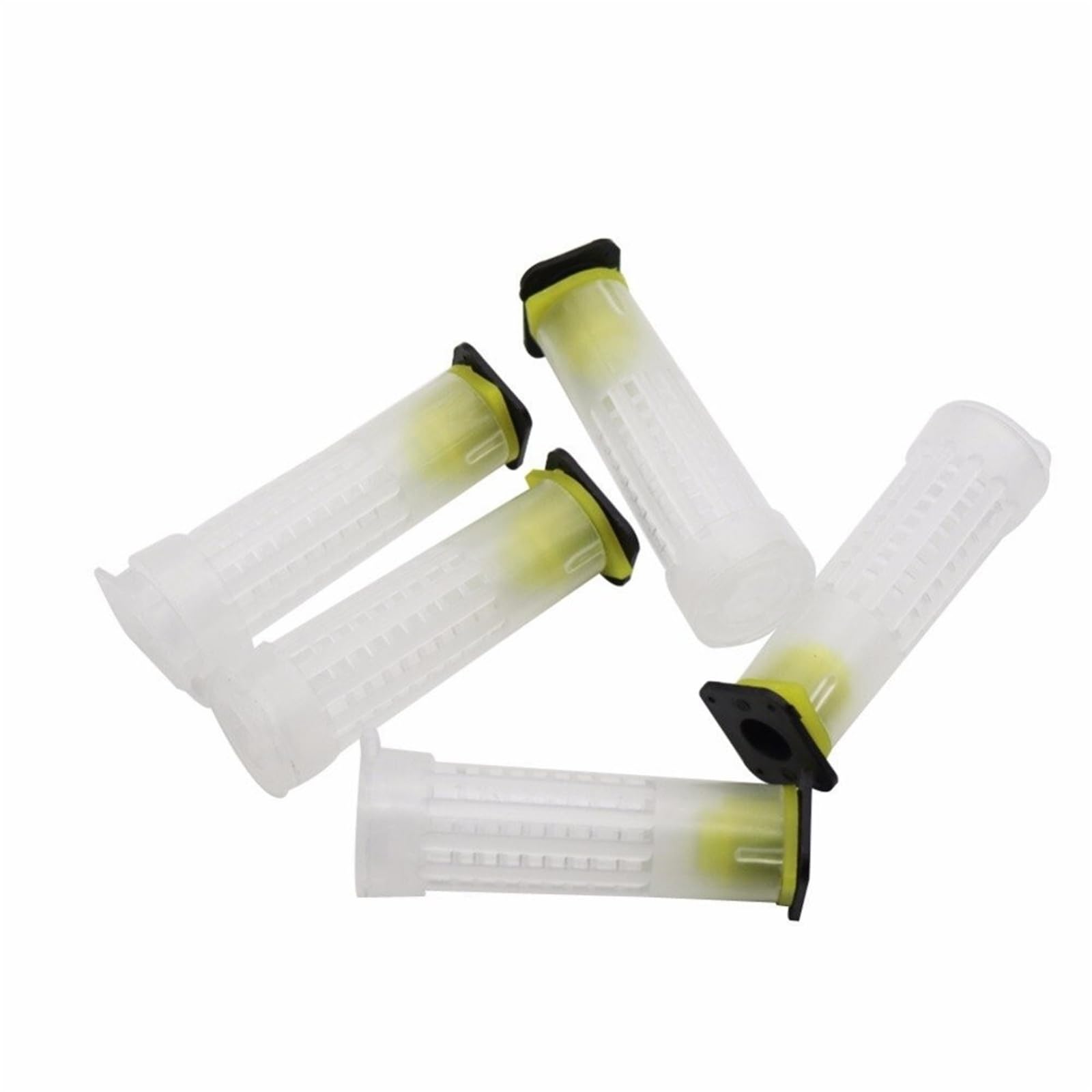 Mkhqst 100Pcs 10/50/ Beekeeping Queen Bee Rearing System Protection Cages Plastic Tools Supplies Larva Anti Bite Beekeepers Equipemnt
