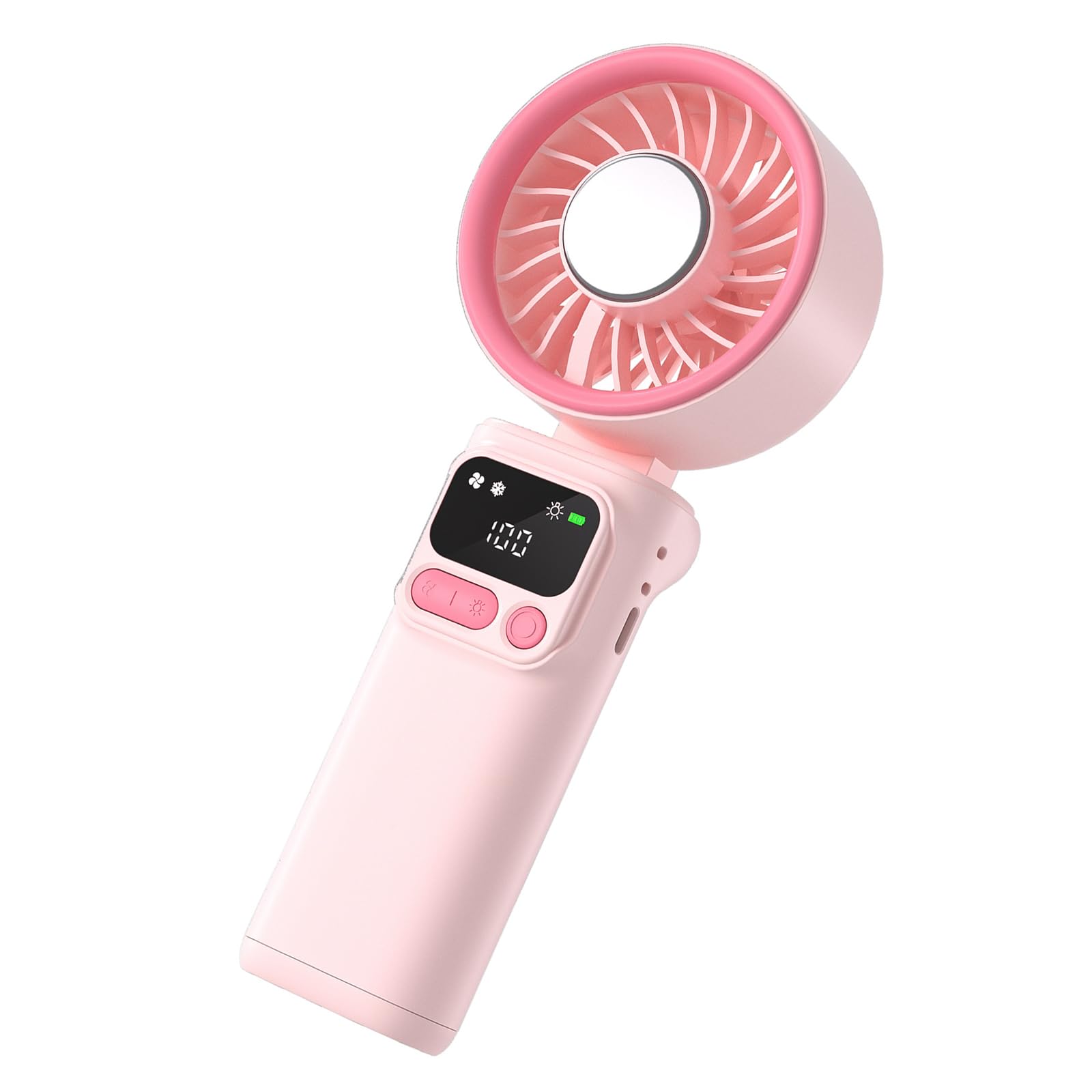 Ventilador de mano plegable que alivia el calor con compresión de hielo duradera