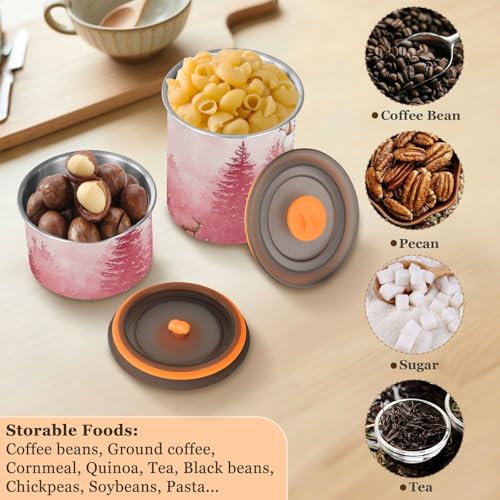 Contenedor hermético para café de acero inoxidable 900ml miniatura 6