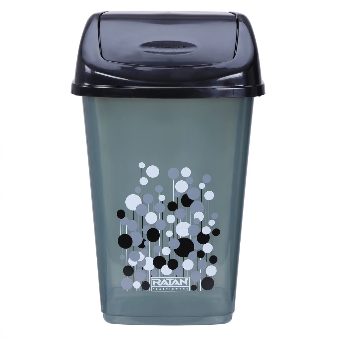 Dhwani Enterprise (Ratan 9 LTR Square Plastic Bucket Dustbin with Swing Lid FROSTY TIDY Black (B0B855M2T4) Amazon Price History, Amazon Price Tracker