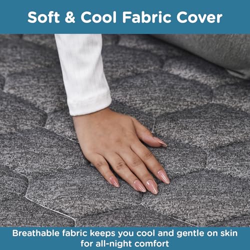 Image of ComfyHug Premium Foldable Mat for Floor - Lightweight Cotton Foam Mattress for Home, Guests & Camping | Portable, Slim & Easy to Store Travel Bedding (78 x 36 x 1 Inch, Grey)