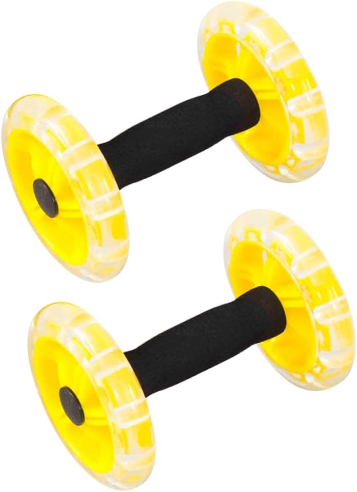 Fitness Exercise Device Fitness Wheel Home Dumbells Push Exercise Roller Wheel Hand Weights Dumbbell