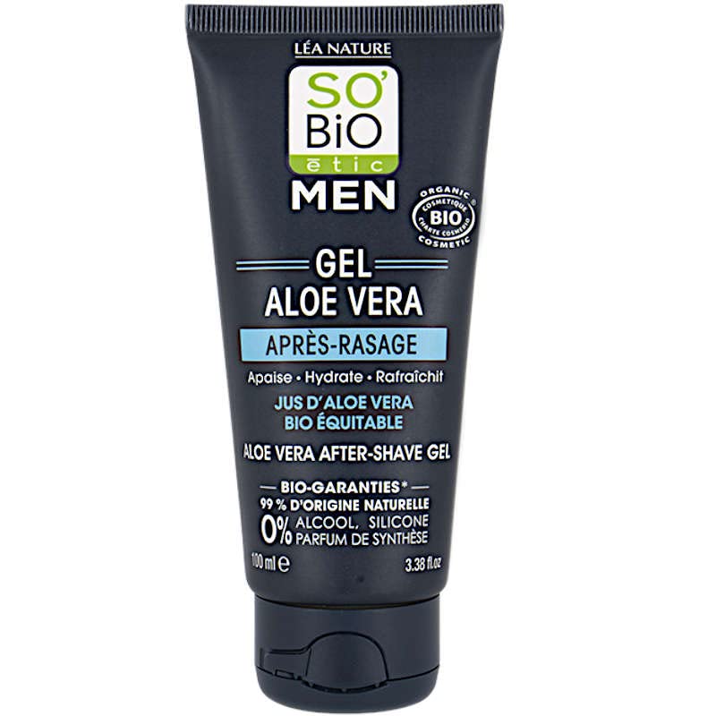 SOBIO So Bio Etic Aloe Véra Organic After Shave 100ml|silicone free | alcohol-free | Dermatologically tested.