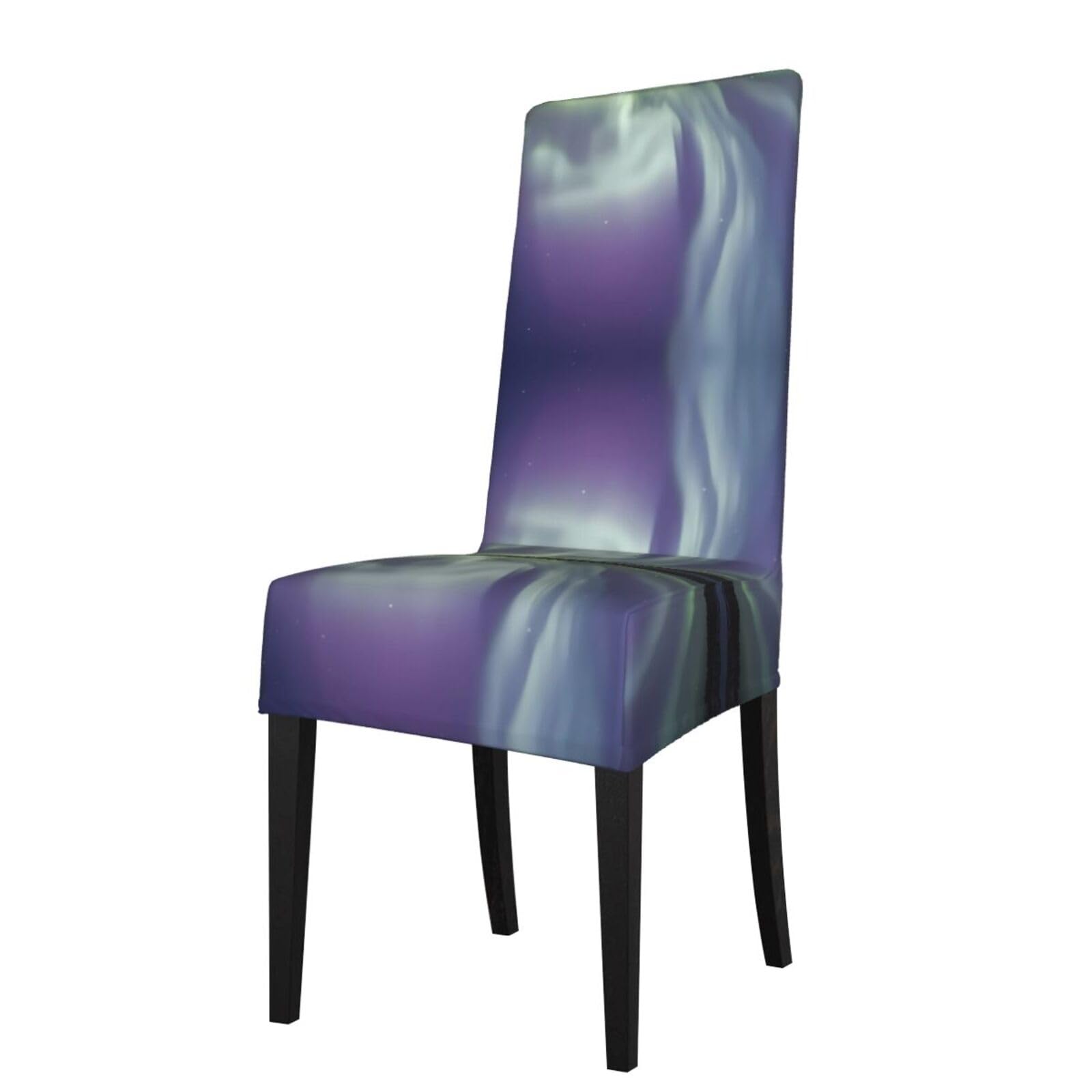 HJFCZH aurora Prints Protection Cover for Dining Chair - Stretchable Chair Throw Covers for Dining Room, Hotel Event Party