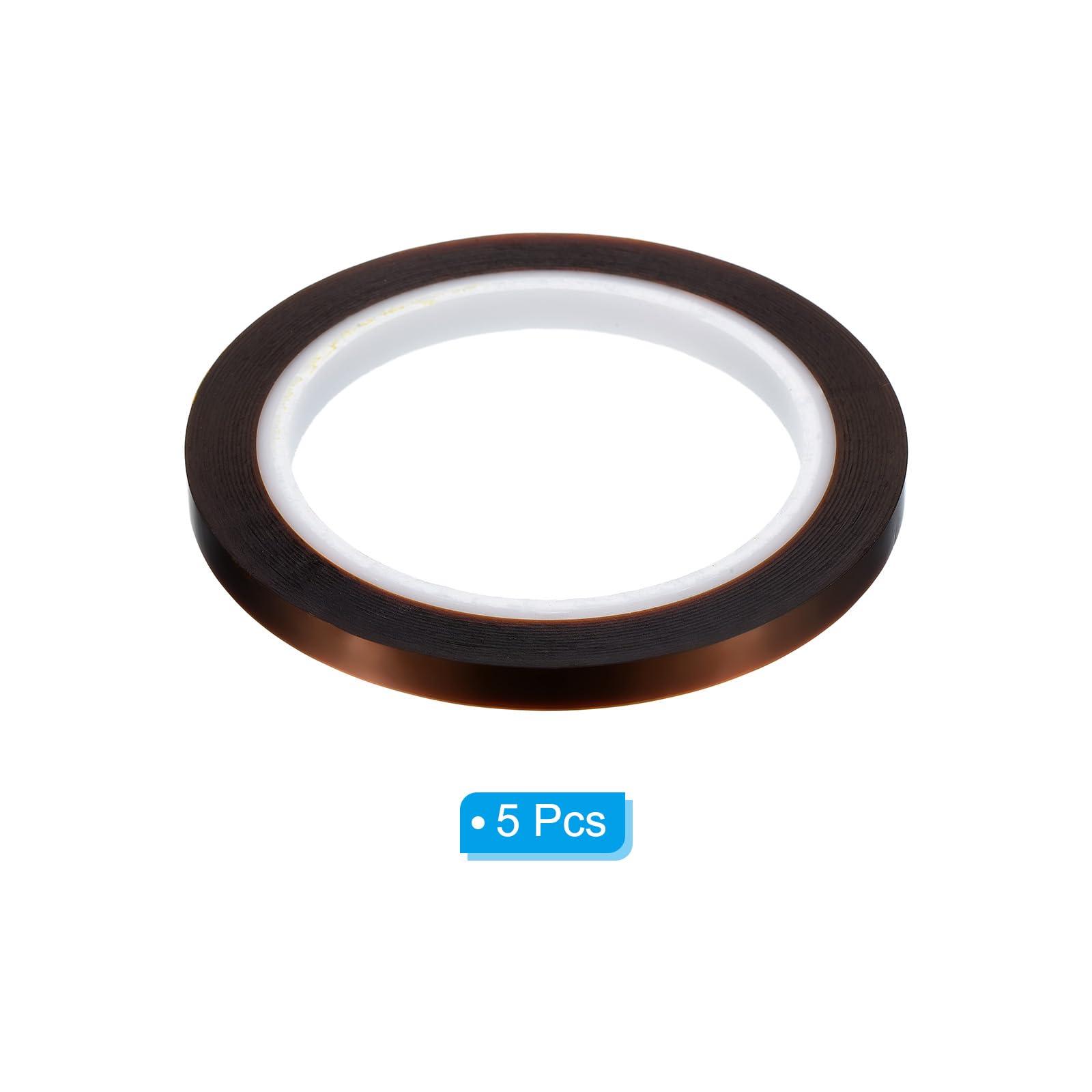 PATIKIL Whiteboard Tape 5mm X 66m, 5 Pack Thin Dry Erase Tape for Graphic Chart Marking DIY Art Brown - Image 3