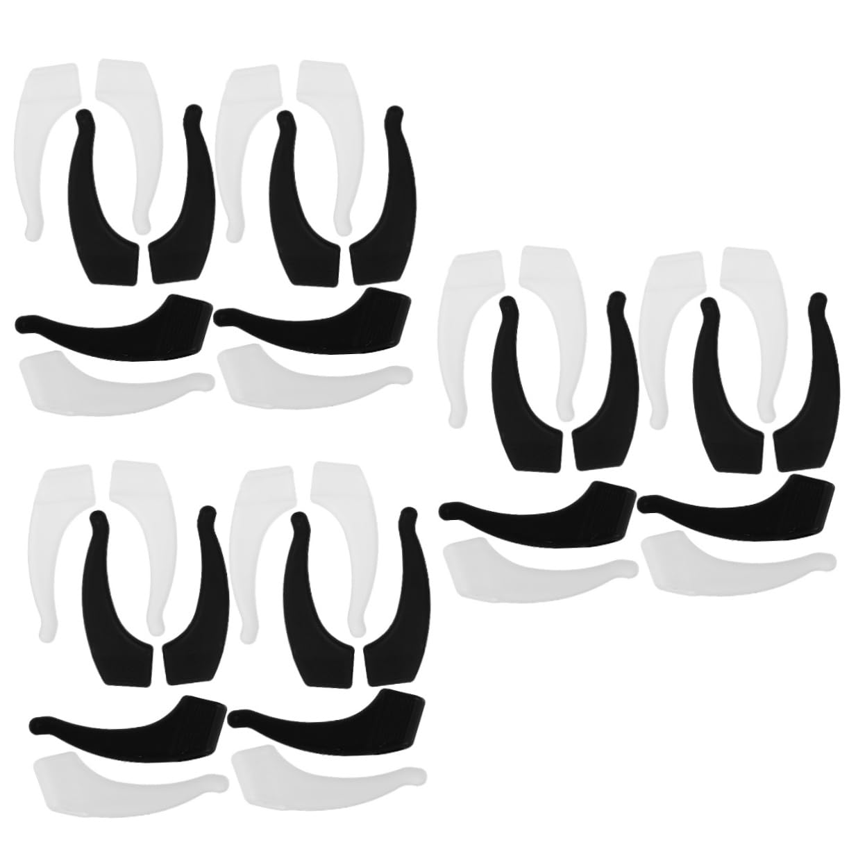 KOMBIUDA 18 Pairs Anti-Slip for Glasses Retainers Ear Glasses Stand Eye Glass Holders Behind The Ear Eyeglasses Ear Grips Ear Cushions for Glasses Eyeglass Holder