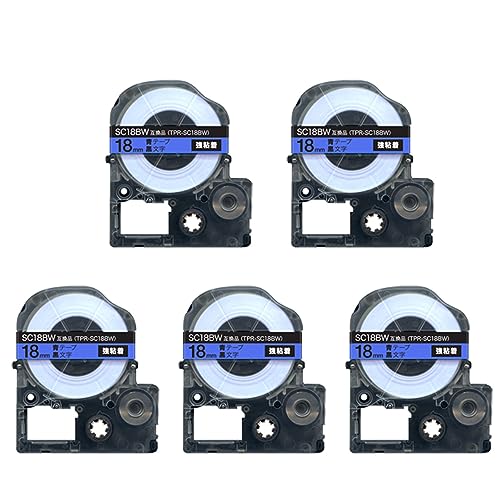 �L���O�W���p �e�v�� PRO �݊� �e�[�v�J�[�g���b�W SC18BW 18mm ���S�� 5�Z�b�g �e�[�v ������