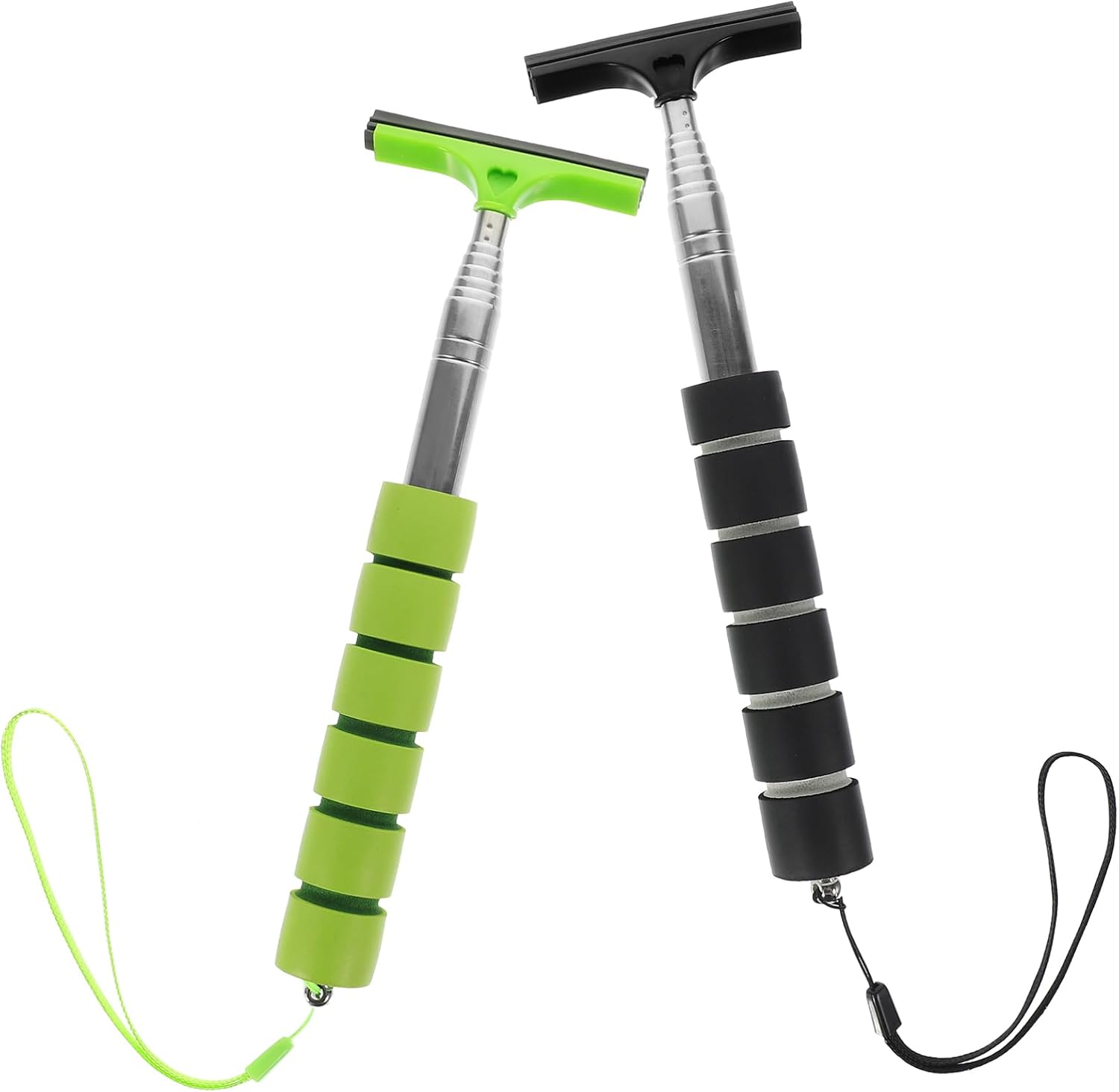 2Pcs Telescopic Car Window Squeegees Rearview Mirror Wiper for Easy Cleaning Durable Windshield Cleaning Tool