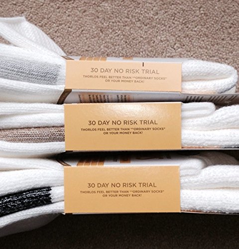 Thorlo Socks Tennis Crew Socks,White,XL3
