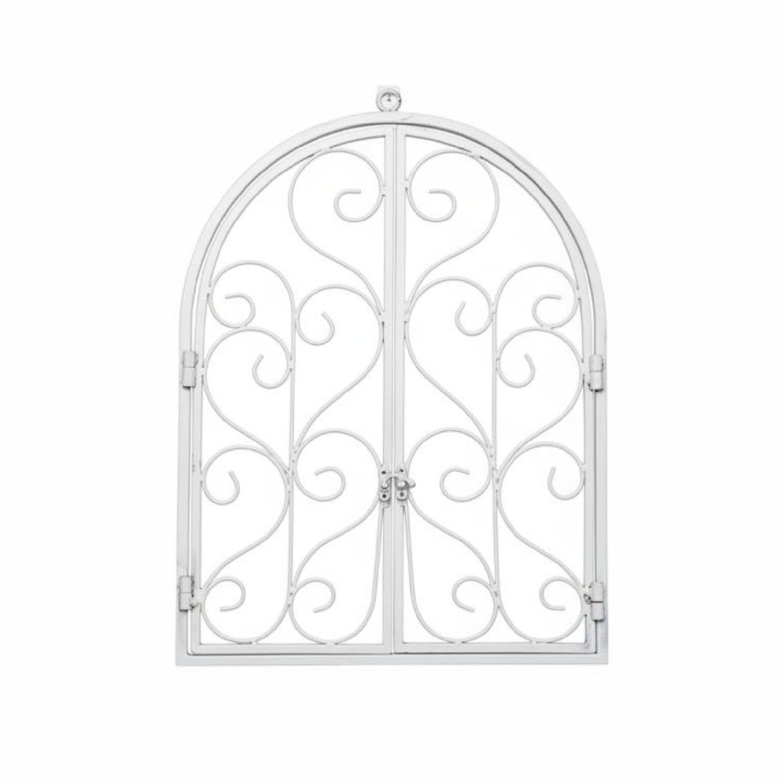 Arched Faux Window Frame Iron Art Faux Wall Opening Area Separator Divider Look for Restaurant, Patio, Balcony-image-45