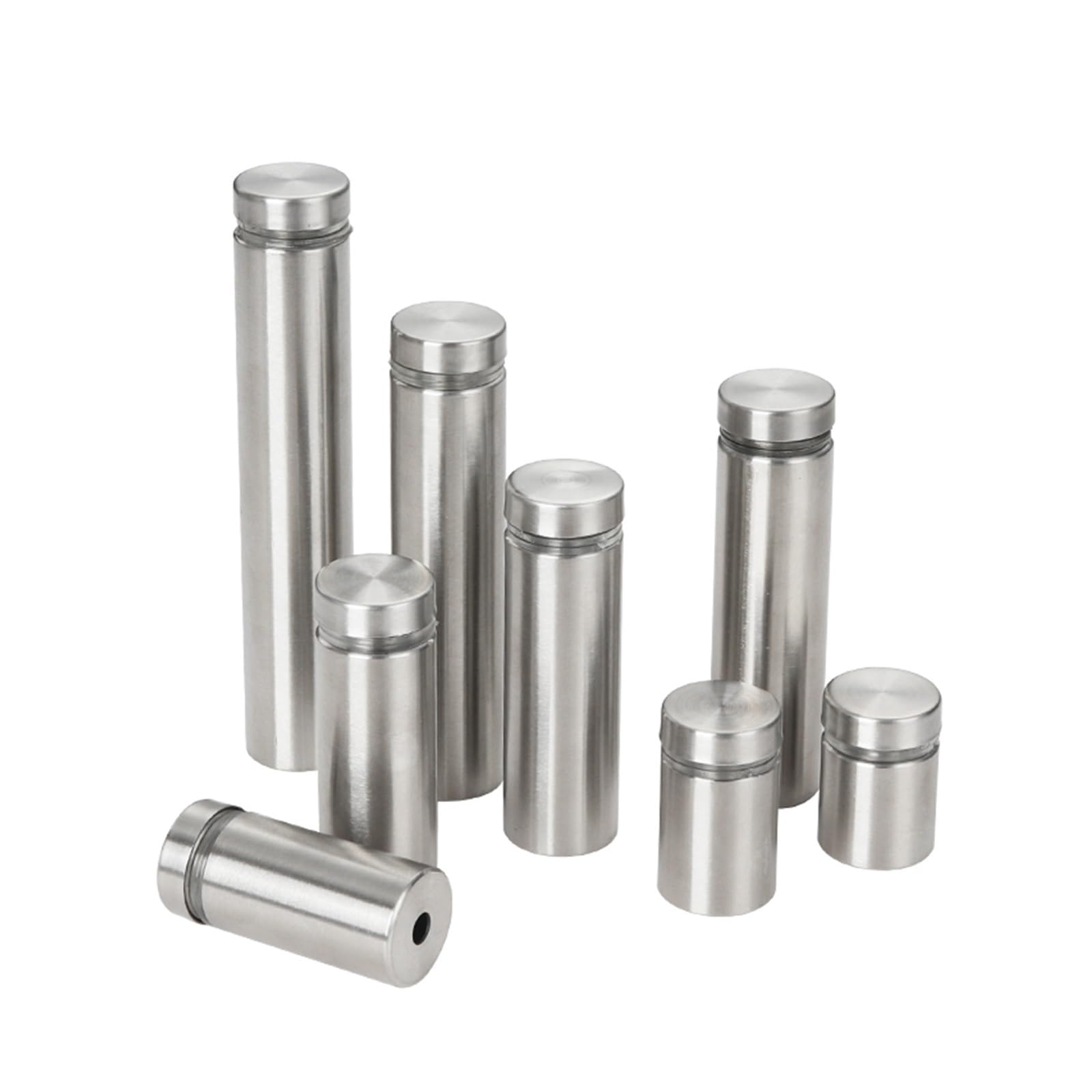 Soportes de fijación, Tornillos separadores de Acero Inoxidable for Montaje en acrílico de Vidrio, Varios tamaños, Paquete de 4/6 Piezas(4pcs,D25x80mm)