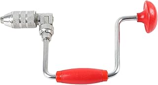 Hand Crank Drill Tool Vintage Woodworking Equipment Multiple Bit Sizes Included Metal Construction Effortless Boring Manual Drilling Equipment