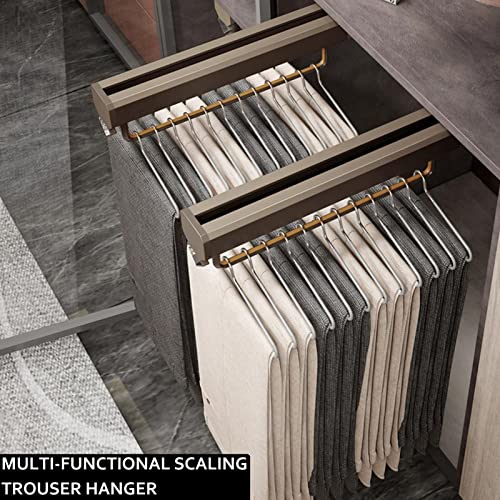 Barra de armario extraíble extensible de metal ajustable para colgar ropa 3