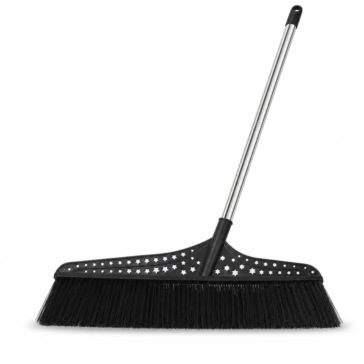MagiDeal Escoba Exterior para Patio Escoba Cepillo Barredora Limpiador con Cerdas Que Retiran Hojas y Polvo Cabezal Amplio y Mango Extendido Ergonómico, 70 cm