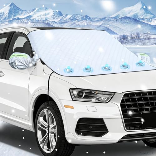 GHUAP Bache Parabrezza auto, anti-gelo, parabrezza, paraspruzzi, anti-gelo, copertura per auto, inverno, protezione gel per auto, protezione auto e gel (auto)