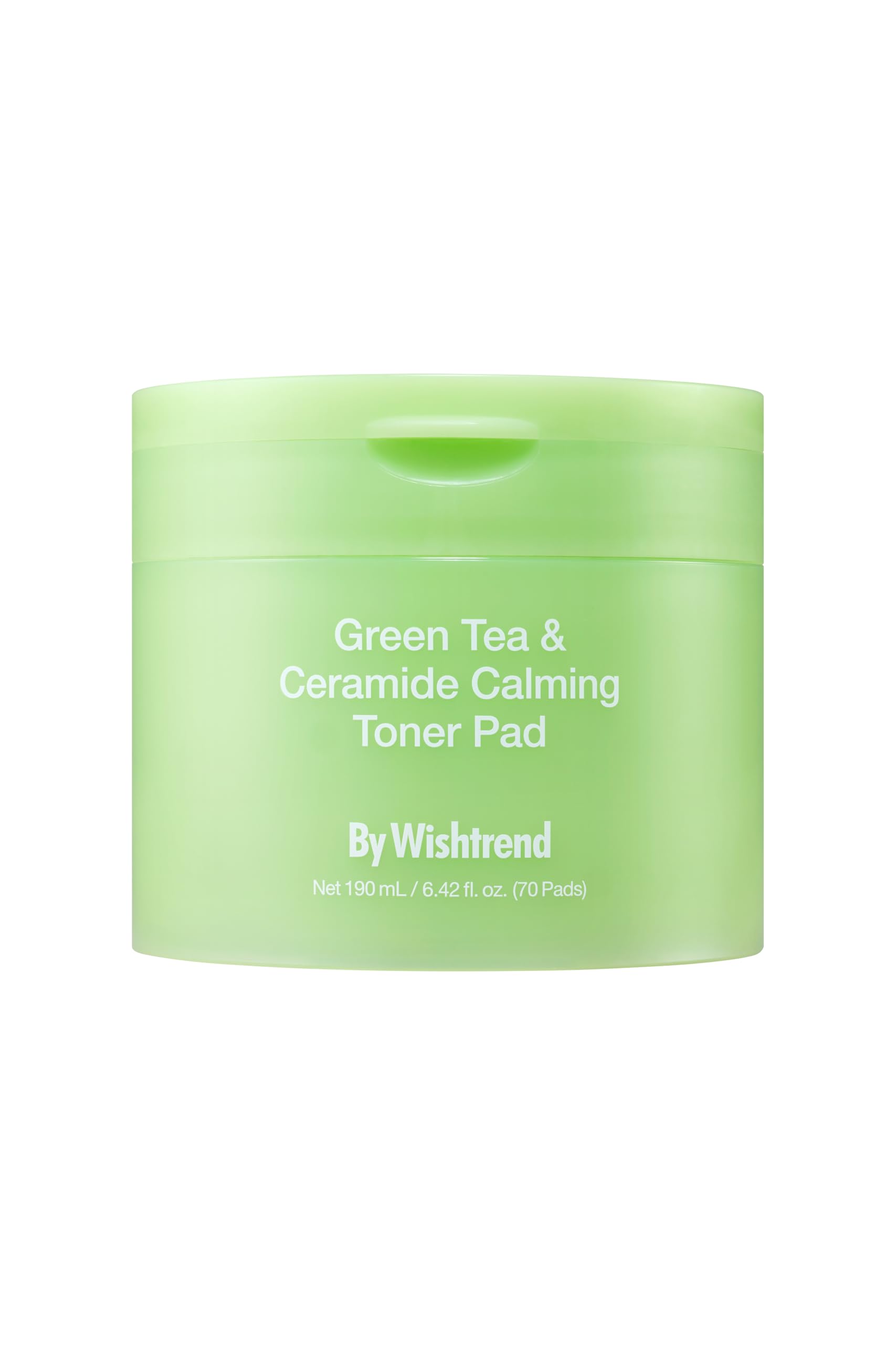 By Wishtrend Green Tea & Ceramide Calming Toner Pad 190 mL 70 Pads