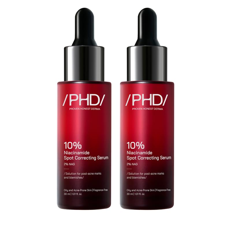 Image of /PHD / 10% Niacinamide Spot Correcting Serum | Niacinamide for Oily Skin, Acne Scars & Enlarged Pores | Face Serum for Acne-Prone Skin with 2% NAG | Fades Marks, Controls Oil I 60ml