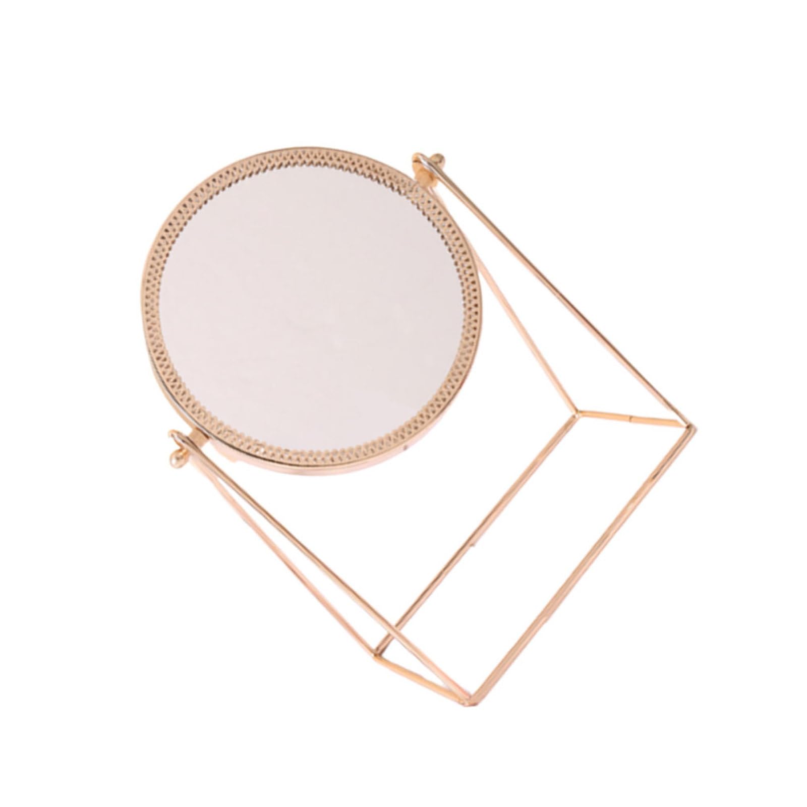 Miroir de maquillage rond pour routine beauté des femmes dans la salle de bain