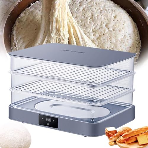 Bread Proofing Box, Electric Dough Proofer Machine, Adjustable Temperature & Timing, Removable for Home Use, Perfect for Baking Fresh Bread