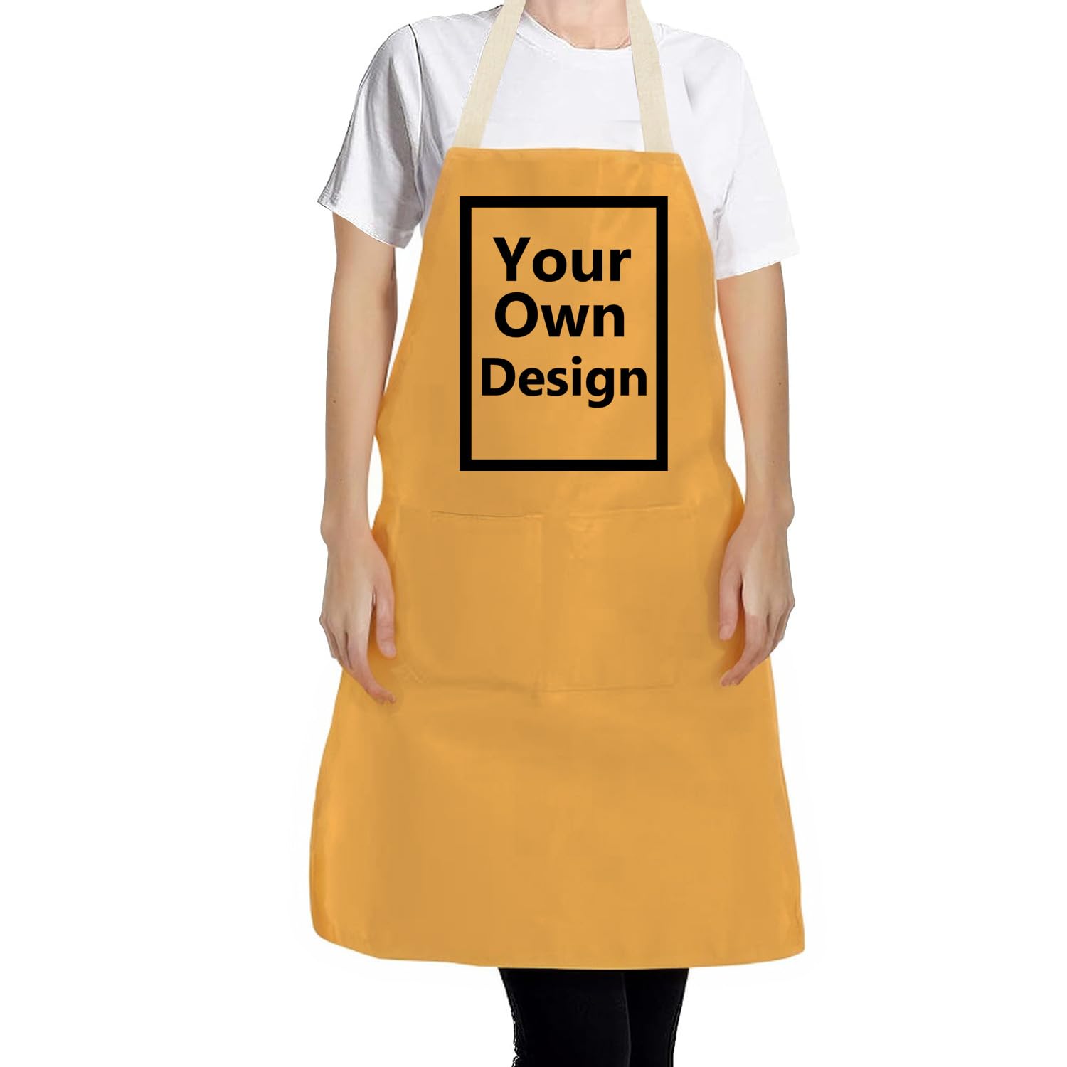 JPHCHSC Personalised Gardening Aprons,Personalised Aprons With Logo Any Text Any Photo Any Colour,Personalised Aprons For Women,Personalised Photo Gifts For Women,Chef Presents