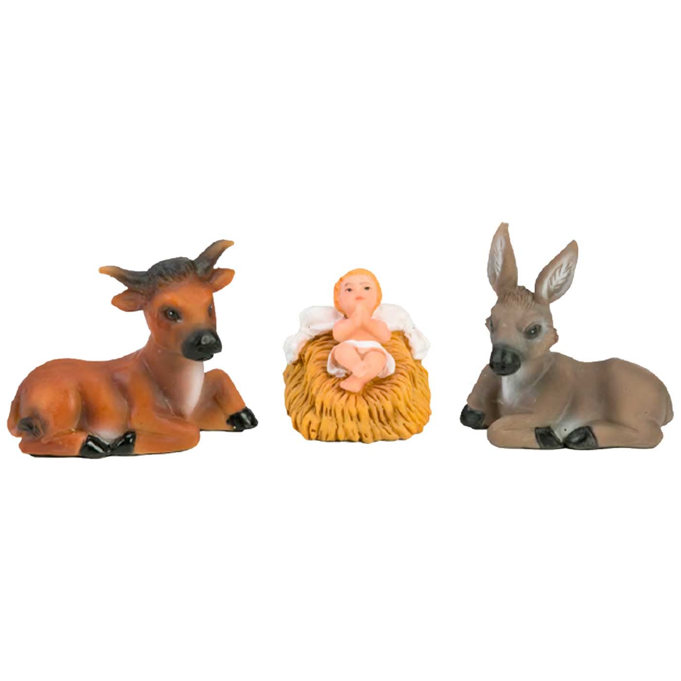 Acan Tradineur – Statuette 3 Re Magi In Marmolina Per Presepe – Stile Naïf – Altezza 9 Cm – Fatte A Mano - 2