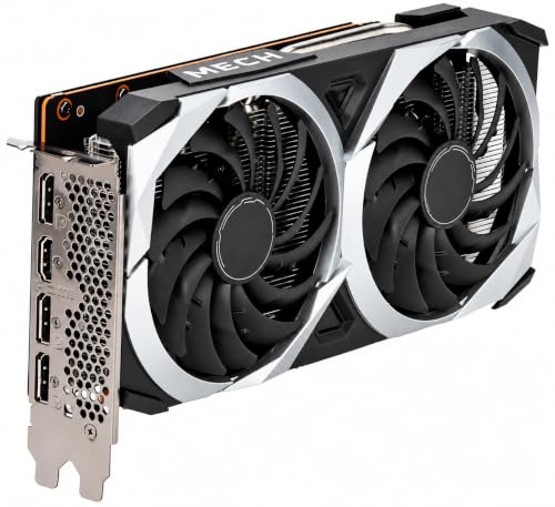 Image of RX 6600 MECH 2X 8G Radeon Gaming Graphics Card, 8GB GDDR6, AMD Radeon RX 6600, 128-Bit, PCIe 4.0 x8, Dual Fan Cooling, 1792 Stream Processors | Pre-Owned