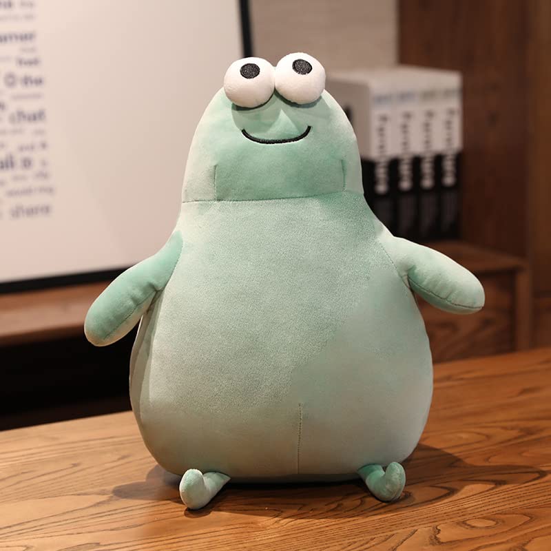 JOSON Cute Soft Frog Plush Toy, Cute Cartoon Big Eyes Frog Stuffed Animal, Suitable for Boys and Girls, Clear, 11 Inches