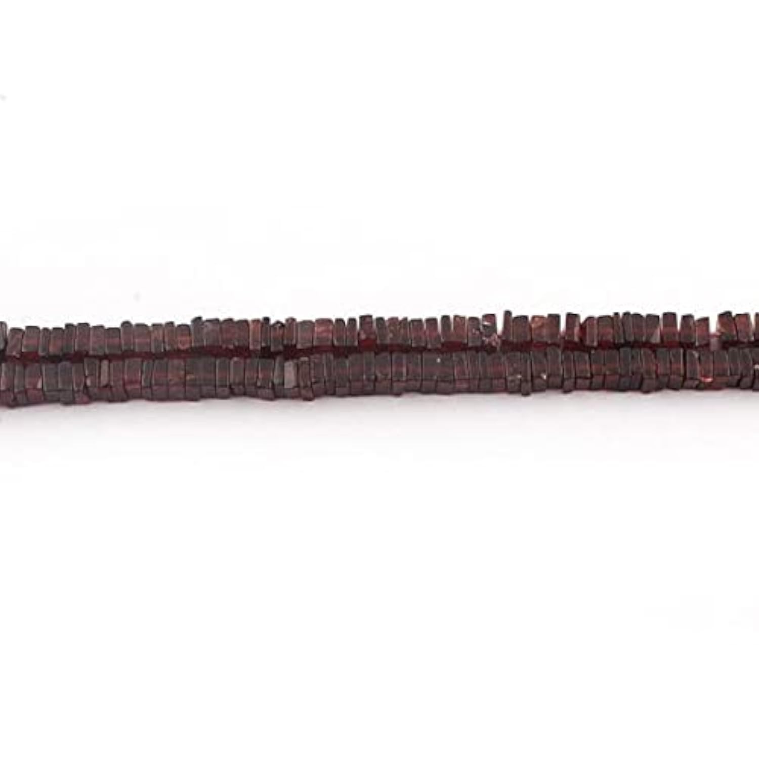 Garnet smooth heishi briolettes 4-5mm perles plates fines en fil de 38cm pour création