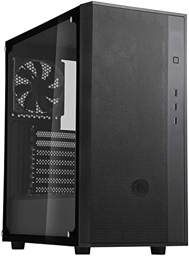 Computer Case FD-004 ATX Gaming Case, Tinted Tempered Glass, RGB Integrated, PSU Shroud Design, Deta