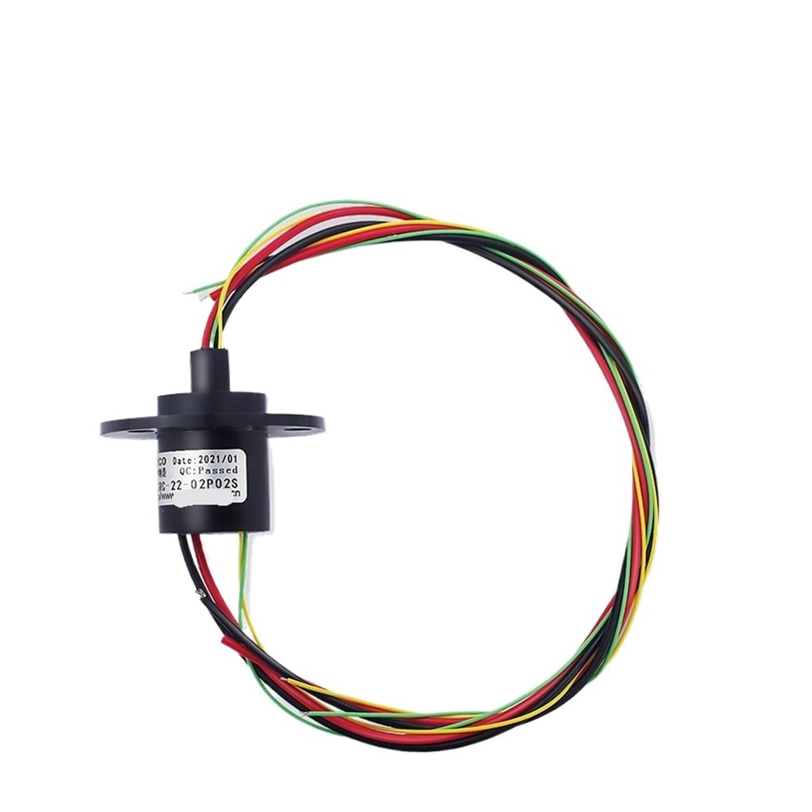 Anillo conductor híbrido con escobillas de señal de alta precisión y transferencia de 10A 4