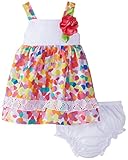 Sweet Heart Rose Baby Girls' Blurred Dot Printed Dress