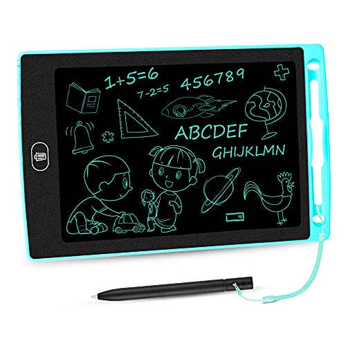LCD Writing Tablet 8.5 Inch Toddler Doodle Board, Colorful Drawing Tablet, Erasable Electronic Painting Pads, Educational and Learning Kids Toy for 2 3 4 5 6 Year Old Boys and Girls Gifts(Sky Blue)