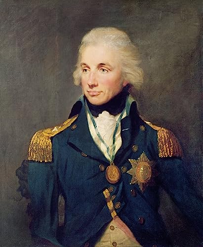Peinture murale Horatio Nelson affiche art abstrait décoration murale salon 60x90cm