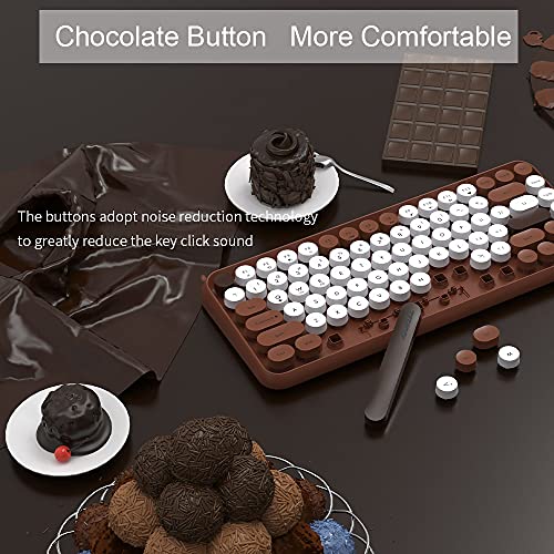 NACODEX-84-Key-Bluetooth-Typewriter-Keyboard-with-Cute-Retro-Round-Keycaps-Comfortable-Ergonomic-Wireless-Mini-Keyboard-for-iOS-Window-Android-Brown