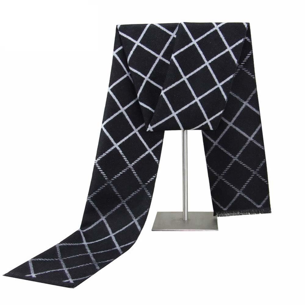 Mens Scarf Winter Fashion Formal Soft Scarves Long Warmth Casual Tassel Blanket Scarves (E1)