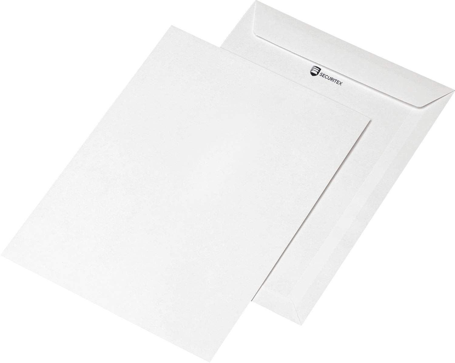 Versandtasche, ohne Fenster, haftklebend, B4, 250 x 353 mm, 130 g/m², Kraftpapier, weiß (100 Stück), Sie erhalten 1 Packung á 100 Stück