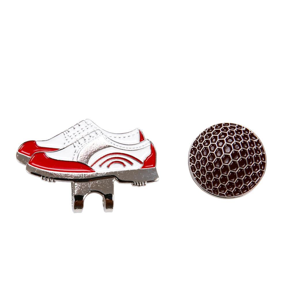 CALANDIS Golf Hat Clip with Detachable Magnetic Ball Marker Sneaker Pattern Red (B0B87JGHD3) Amazon Price History, Amazon Price Tracker