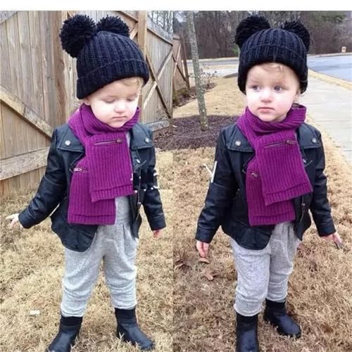 Black Leather Jacket for Toddler Girl Boy Zip up Jacket Crop Motorcycle Outerwear Coats Kids Fall Fashion Clothes4